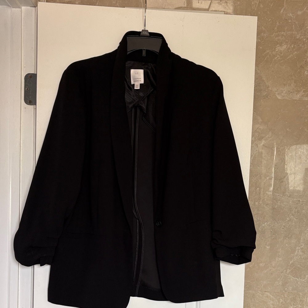 LC Lauren Conrad Classic Black Women's Blazer